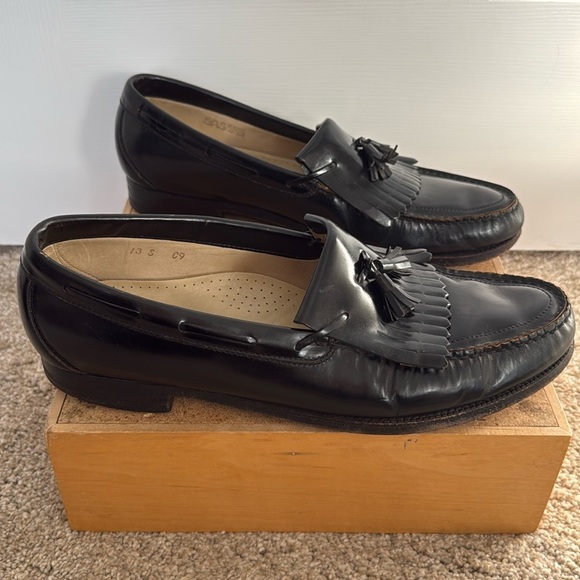 SAS Loafer Kiltie Tassel Slip On Shoes Men\'s Size 13 Slim Black Leather Loafer main image 14